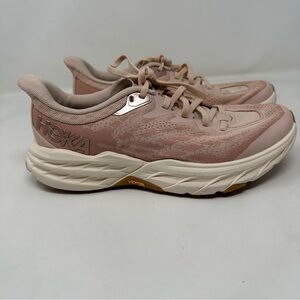 HOKA Speedgoat 5 Trail Running Shoes in pale pink / coral 8.5